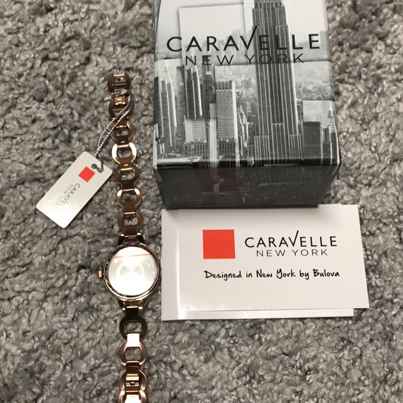 Caravelle New York Bulova Rose Gold Designer Watch main image 5